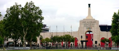 Los Angeles, Kaliforniya 7 Haziran 2023 Los Angeles Memorial Coliseum Sergi Parkı 'nda yer almaktadır.