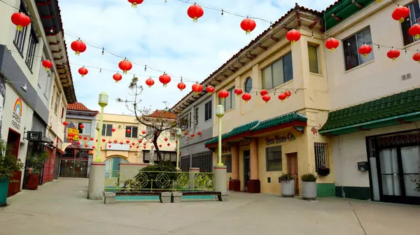 Los Angeles Kalifornia Czerwca 2023 Widok Chinatown Chińskiej Dzielnicy Etnicznej — Zdjęcie stockowe