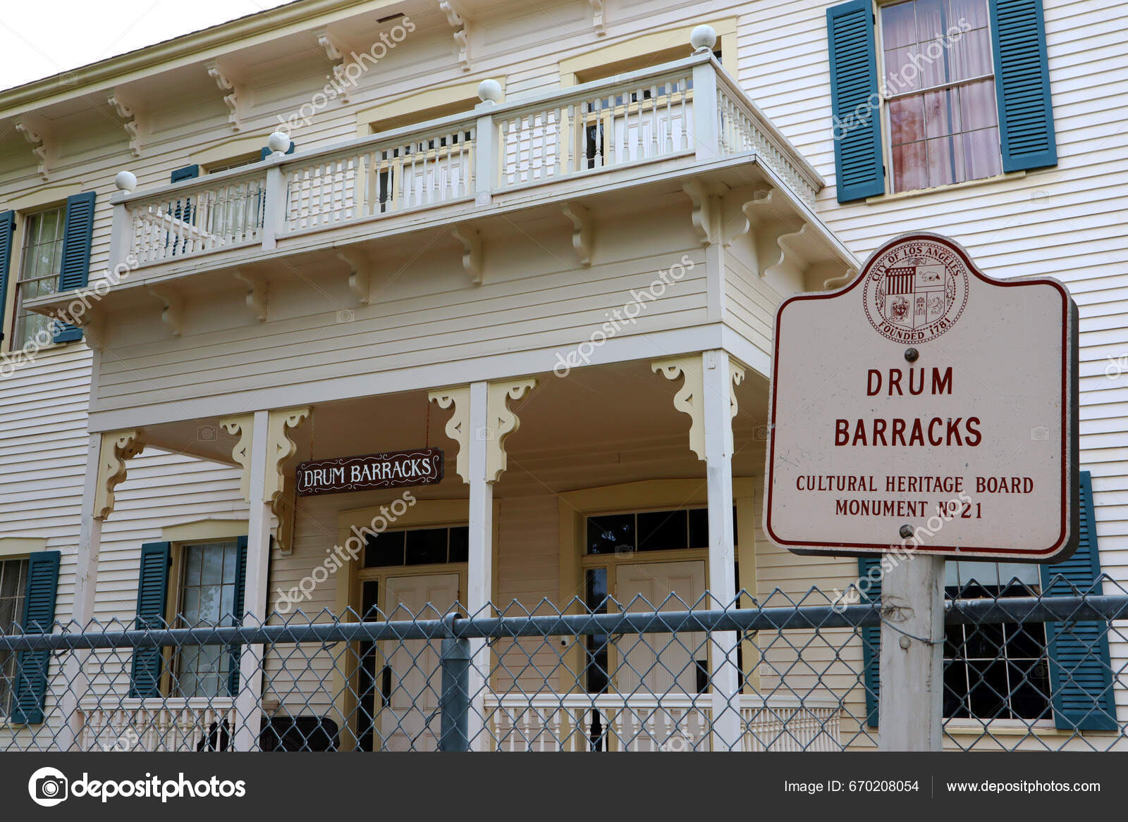 Los Angeles California June 2023 Drum Barracks Civil War Museum – Stock ...