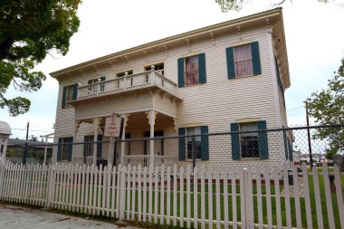 Los Angeles, Kaliforniya 5 Haziran 2023: Drum Kışlası İç Savaş Müzesi, 1862-1871 Güney Kaliforniya ve Arizona Bölge Karargahı