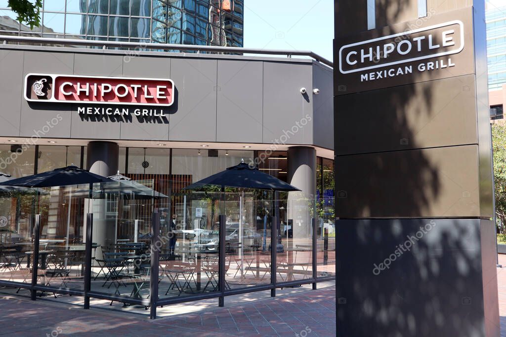SAN DIEGO, California  June 30, 2023: Chiptole Mexican Grill Restaurant