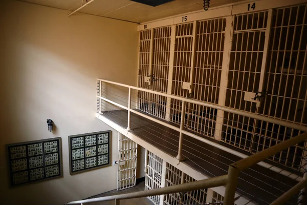 San Diego California June 2023 Jail Cells Police Exhibit Headquarters — Stock Photo, Image