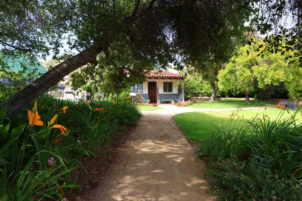 Malibu Kalifornien Juli 2023 Detalj Utsikt Över Historiska Adamson House — Stockfoto