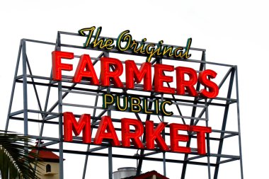 Los Angeles, Kaliforniya 9 Haziran 2023: The Original FARMERS MARKET 6333 W 3. Cadde ve Farifax Caddesi, Los Angeles