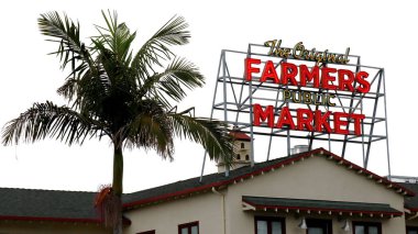 Los Angeles, Kaliforniya 9 Haziran 2023: The Original FARMERS MARKET 6333 W 3. Cadde ve Farifax Caddesi, Los Angeles