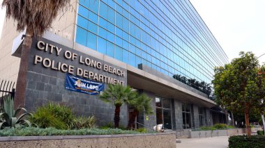 Long Beach, California 5 Haziran 2023: 400 W. Broadway Long Beach 'teki Long BEACH Polis Departmanı