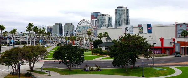 Long Beach Kalifornien Juni 2023 Detalj Pike Yutlets Retail Shopping — Stockfoto
