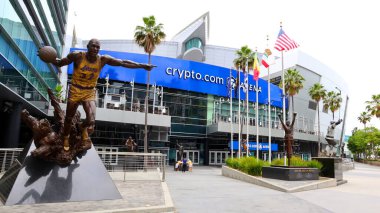 Los Angeles, Kaliforniya 8 Haziran 2023: crypto.com Arena (Staples Center olarak bilinir), Los Angeles şehir merkezindeki kapalı spor ve eğlence merkezi.