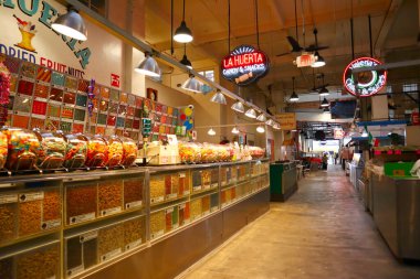 Los Angeles, Kaliforniya 8 Haziran 2023: Los Angeles şehir merkezinde bulunan Grand Central Market