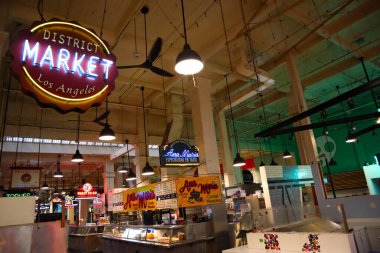 Los Angeles, Kaliforniya 8 Haziran 2023: Los Angeles şehir merkezinde bulunan Grand Central Market