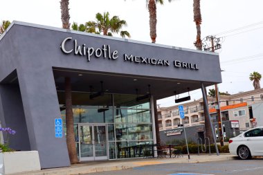 Hermosa Beach (LA County), Califorina 14 Haziran 2023: Chiptole Meksika Lokantası