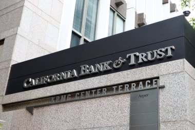 Los Angeles, Kaliforniya 15 Haziran 2023: CALIFORNIA BANK and Trust, Amerikan çok uluslu yatırım bankası, mevduat hesabı ve Finansal Hizmetler