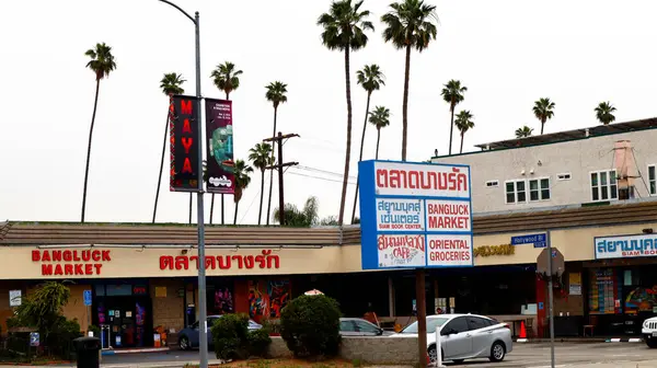 Los Angeles Kaliforniya Haziran 2023 Thai Town Hollywood Doğusunda Los — Stok fotoğraf