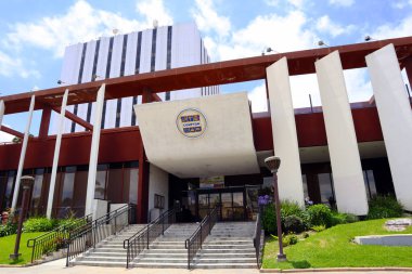 COMPTON (Los Angeles County), Kaliforniya 19 Haziran 2023: Compton Belediye Binası 205 S Willowbrook Caddesi, Compton 