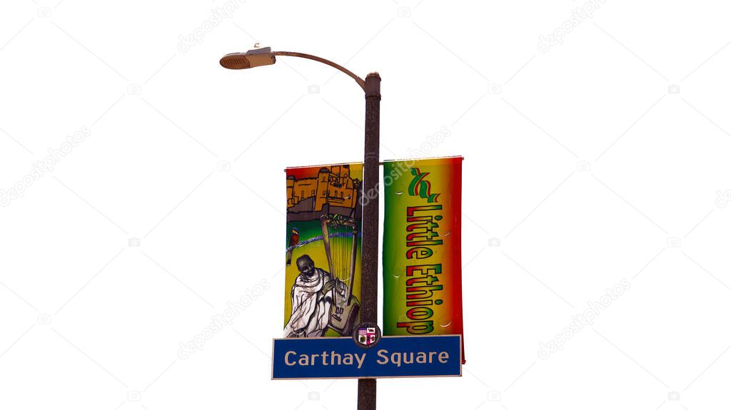 Los Angeles, California  July 4, 2023: Little ETHIOPIA a neighborhood in the City of Los Angeles