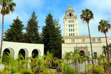 Beverly Hills, Kaliforniya 3 Temmuz 2023: 455 N Rexford Dr Beverly Hills 'deki BEVERLY HILLS Belediye Binası