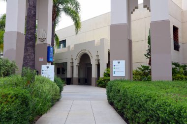 Beverly Hills, Kaliforniya 3 Temmuz 2023: 444 N Rexford Dr Beverly Hills 'deki BEVERLY HILLS Halk Kütüphanesi