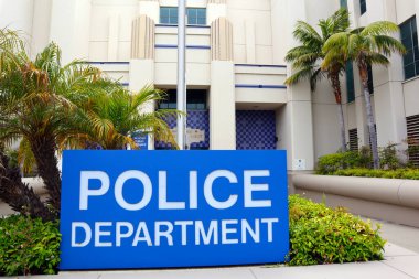 Beverly Hills, Kaliforniya 3 Temmuz 2023: BEVERLY HILLS Polis Departmanı 464 N Rexford Dr, Beverly Hills