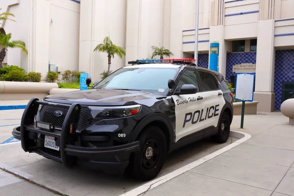 Beverly Hills California Julio 2023 Beverly Hills Police Department Car —  Fotos de Stock