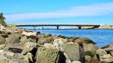 Marina del Rey (Los Angeles), Kaliforniya: BALLONA CREEK kanalize bir akarsu manzarası