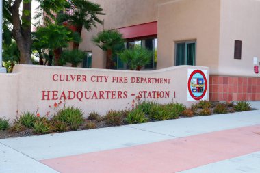 Culver City, Kaliforniya 23 Eylül 2023 Culver İtfaiyesi, Merkez, İstasyon 1