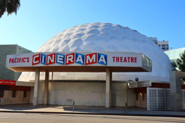 Hollywood (Los Angeles), Kaliforniya 26 Eylül 2023: The Dome Entertainment Centre, Cinerama Dome 6360 Sunset Bulvarı, Los Angeles