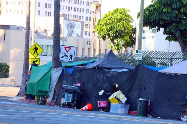 Los Angeles, Kaliforniya 26 Eylül 2023: Los Angeles 'ta evsiz evleri