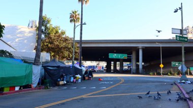Los Angeles, Kaliforniya 26 Eylül 2023: Los Angeles 'ta evsiz evleri