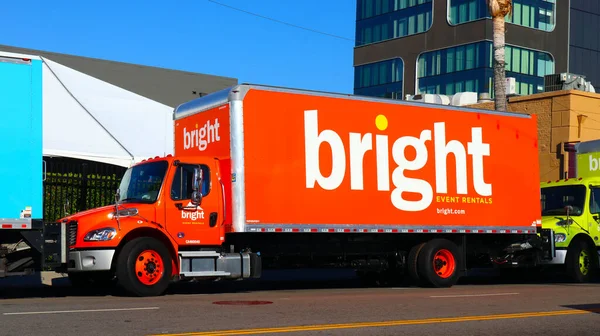 Los Angeles California September 2023 Bright Event Rentals Truck Street — Stock Photo, Image