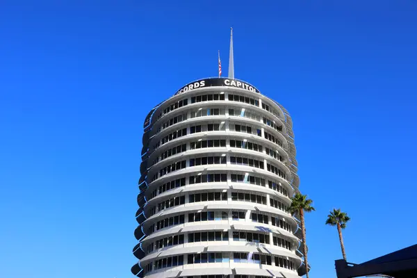 Los Angeles Kalifornia Września 2023 Capitol Records Building Przy 1750 — Zdjęcie stockowe
