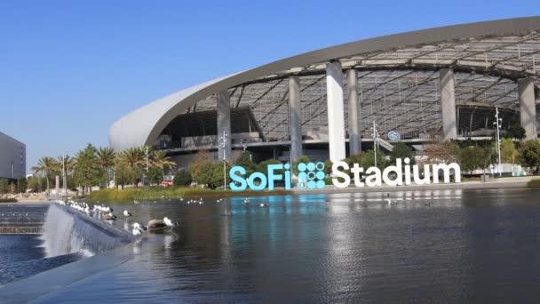 Inglewood Los Angeles California November 2023 Sofi Stadium Sports Entertainment — 图库视频影像