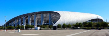 Inglewood (Los Angeles), Kaliforniya 6 Kasım 2023: SoFi Stadyumu, Spor ve Eğlence Stadyumu 1001 Inglewood Stadyumu 'nda yer almaktadır.