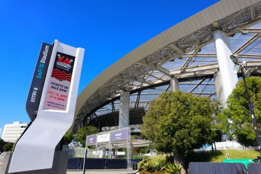 Inglewood (Los Angeles), Kaliforniya 6 Kasım 2023: SoFi Stadyumu, Spor ve Eğlence Stadyumu 1001 Inglewood Stadyumu 'nda yer almaktadır.