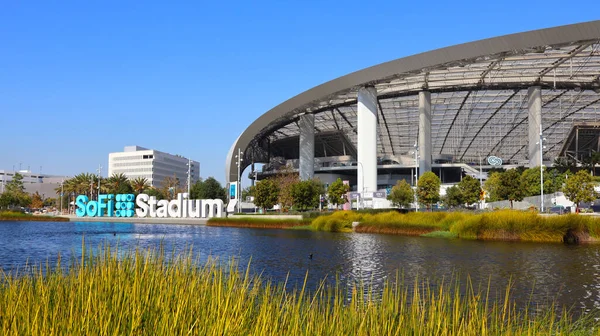 stock image Inglewood (Los Angeles), California  November 6, 2023: SoFi Stadium, Sports and Entertainment indoor stadium located at 1001 Stadium Dr, Inglewood