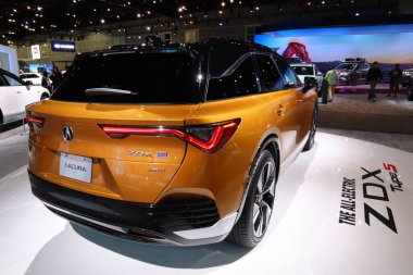 Los Angeles, Kaliforniya 17 Kasım 2023 ACURA ZDX AWD Tipi S 2023 Los Angeles Otomobil Fuarı. Los Angeles Otomobil Fuarı Kuzey Amerika 'daki en büyük otomobil fuarlarından biridir.