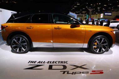Los Angeles, Kaliforniya 17 Kasım 2023 ACURA ZDX AWD Tipi S 2023 Los Angeles Otomobil Fuarı. Los Angeles Otomobil Fuarı Kuzey Amerika 'daki en büyük otomobil fuarlarından biridir.