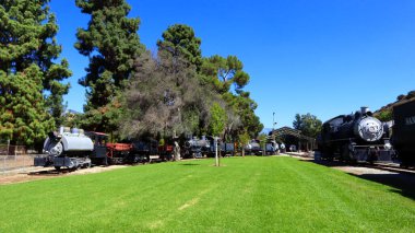 Los Angeles, California  October 3, 2023: TRAVEL TOWN MUSEUM, railway museum dedicated of history of railroad transportation in the western United States from 1880 to the 1930s located at 5200 Zoo Dr