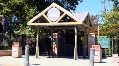 Los Angeles, California  October 3, 2023: TRAVEL TOWN MUSEUM, railway museum dedicated of history of railroad transportation in the western United States from 1880 to the 1930s located at 5200 Zoo Dr