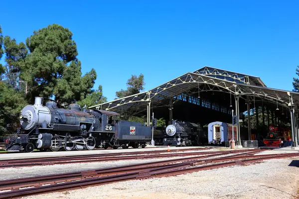 Los Angeles, California  October 3, 2023: TRAVEL TOWN MUSEUM, railway museum dedicated of history of railroad transportation in the western United States from 1880 to the 1930s located at 5200 Zoo Dr