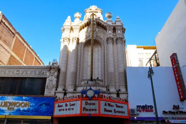 Los Angeles, California  October 11, 2023: LOS ANGELES Theatre, historic Theatre at 615 S. Broadway in the historic Broadway Theater District in Downtown Los Angeles