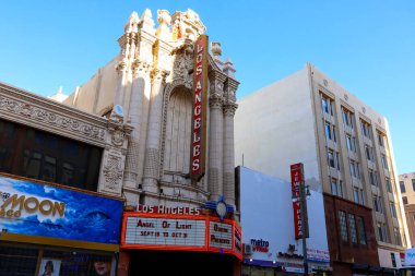 Los Angeles, California  October 11, 2023: LOS ANGELES Theatre, historic Theatre at 615 S. Broadway in the historic Broadway Theater District in Downtown Los Angeles