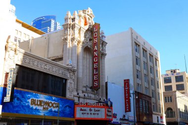 Los Angeles, California  October 11, 2023: LOS ANGELES Theatre, historic Theatre at 615 S. Broadway in the historic Broadway Theater District in Downtown Los Angeles