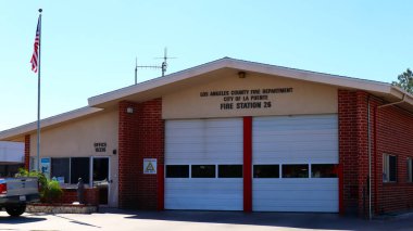 La Puente (Los Angeles), Kaliforniya 14 Ekim 2023: Los Angeles PUENTE Şehri İtfaiye İstasyonu 26