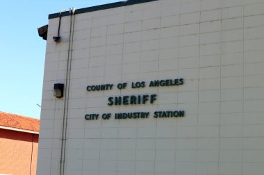 Sanayi (Los Angeles), Kaliforniya 14 Ekim 2023: Endüstri Şerif Departmanı İstasyonu, Kamu Hizmetleri Merkezi