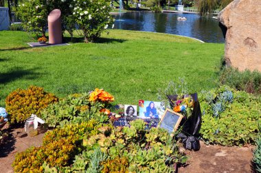 Los Angeles, California - October 16, 2023: CHRIS CORNELL grave at Hollywood Forever Cemetery located at 6000 Santa Monica Blvd