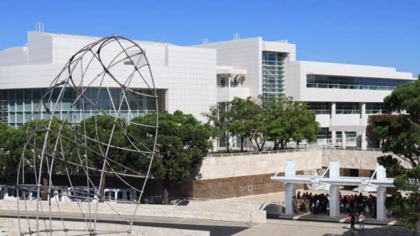 Los Angeles Californië November 2023 Uitzicht Het Getty Center Museum — Stockvideo