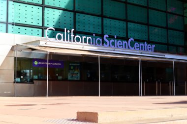 Los Angeles, Kaliforniya - 4 Kasım 2023: Kaliforniya Bilim Merkezi Müzesi, Bilim Merkezi, 700 Sergi Parkı Dr.
