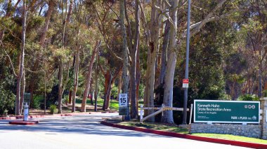 Los Angeles, Kaliforniya - 4 Ekim 2023: Kenneth Hahn State Recreation Area, Los Angeles 'ın Baldwin Hills Dağları' ndaki bir eyalet parkı birimi.