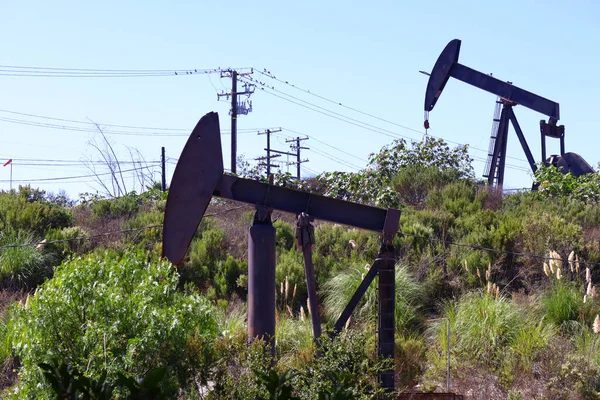 Los Angeles Californië Oktober 2023 Uitzicht Inglewood Oil Field Pompjack — Stockfoto