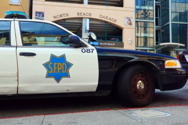 San Francisco, California - 25 Ekim 2023 San Francisco Polis Departmanı